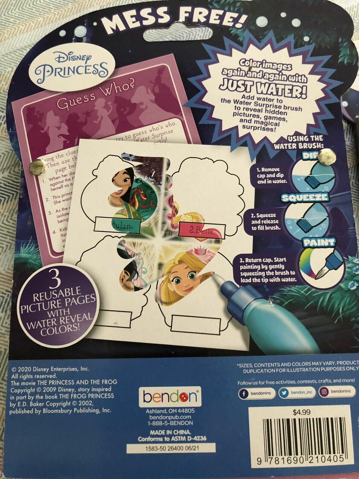 Disney Princess Imagine Ink Water Surprise Coloring Books