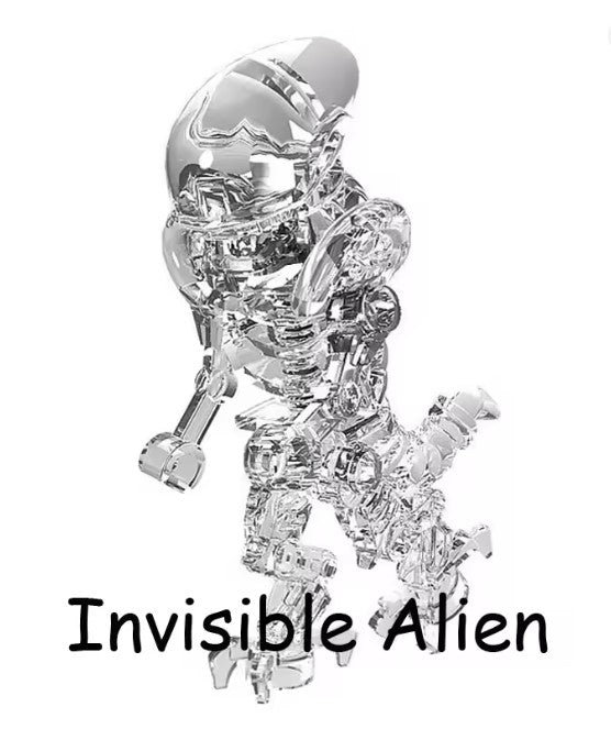 Movies Lego Custom Minifigure - Invisible Alien Xenomorph