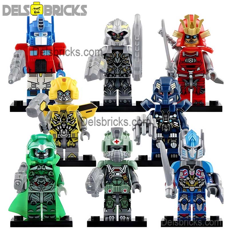 Transformers Lego Custom Minifigure Set - 8 Lego Minifigures