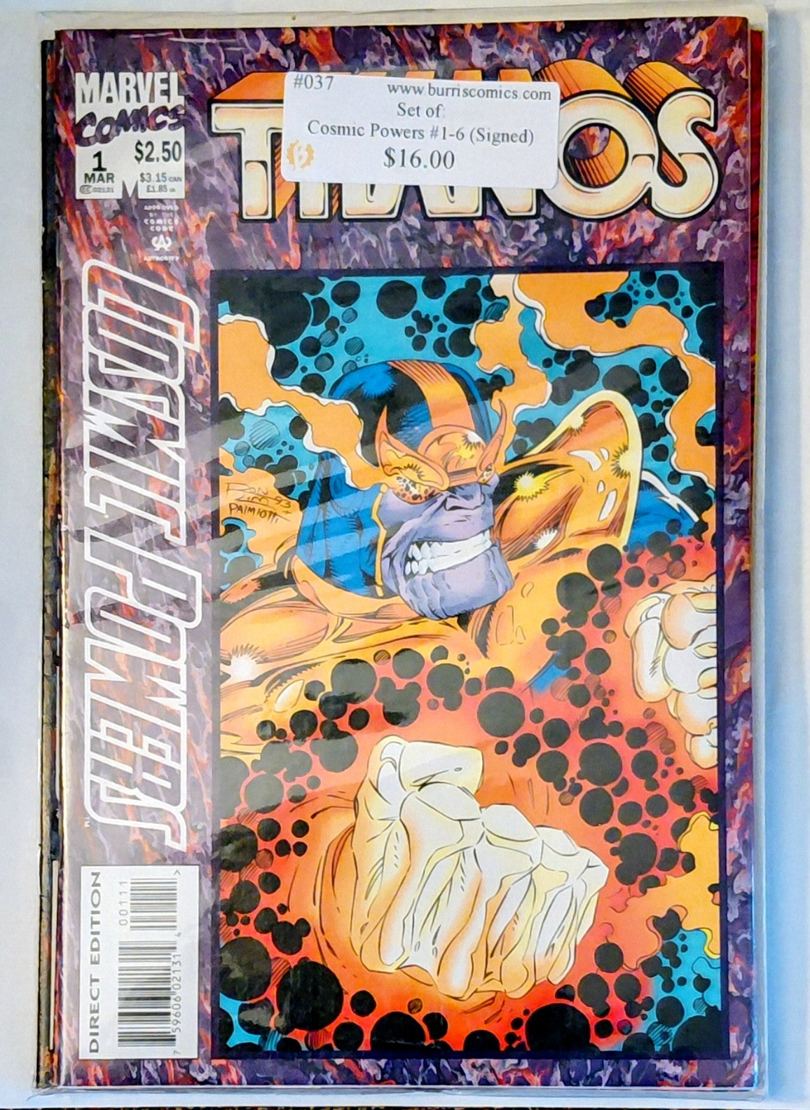 Comic Book Set: Cosmic Powers #1-6, Marvel Comics (Signed)