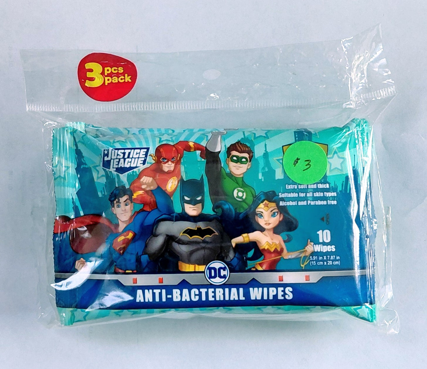 DC Justice League Anti-Bacterial Wipes
