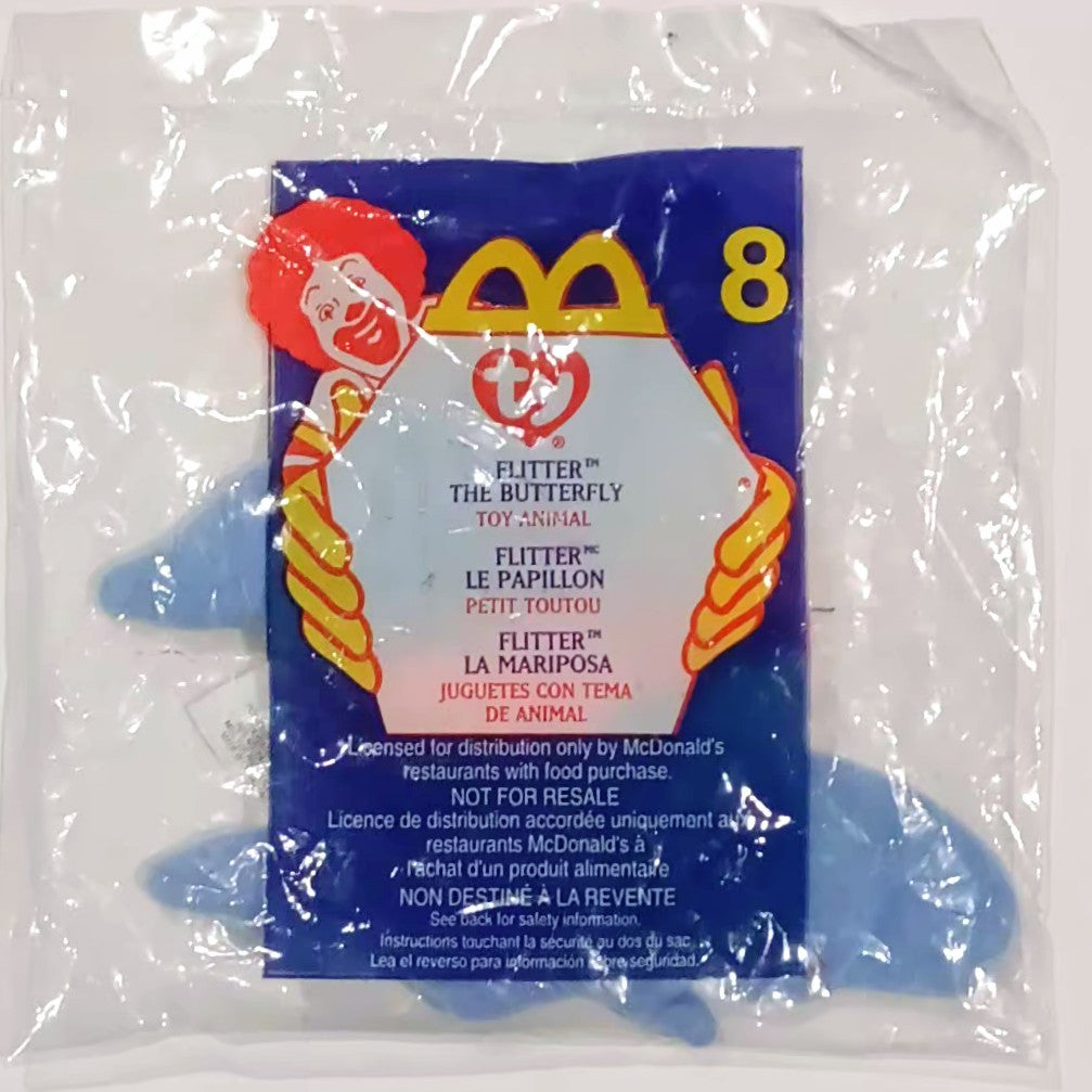 McDonald's Beanie Baby toy - Flutter The Butterfly (Bagged)