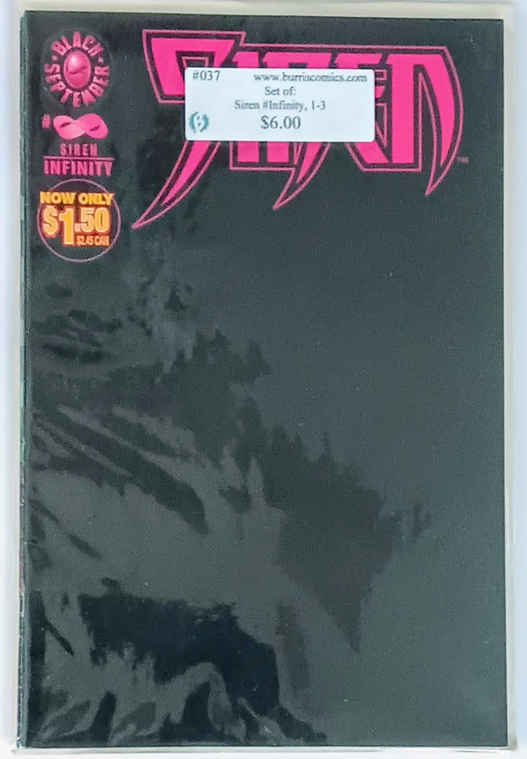 Comic Book Set: Siren Infinity, #1-3, Malibu Comics