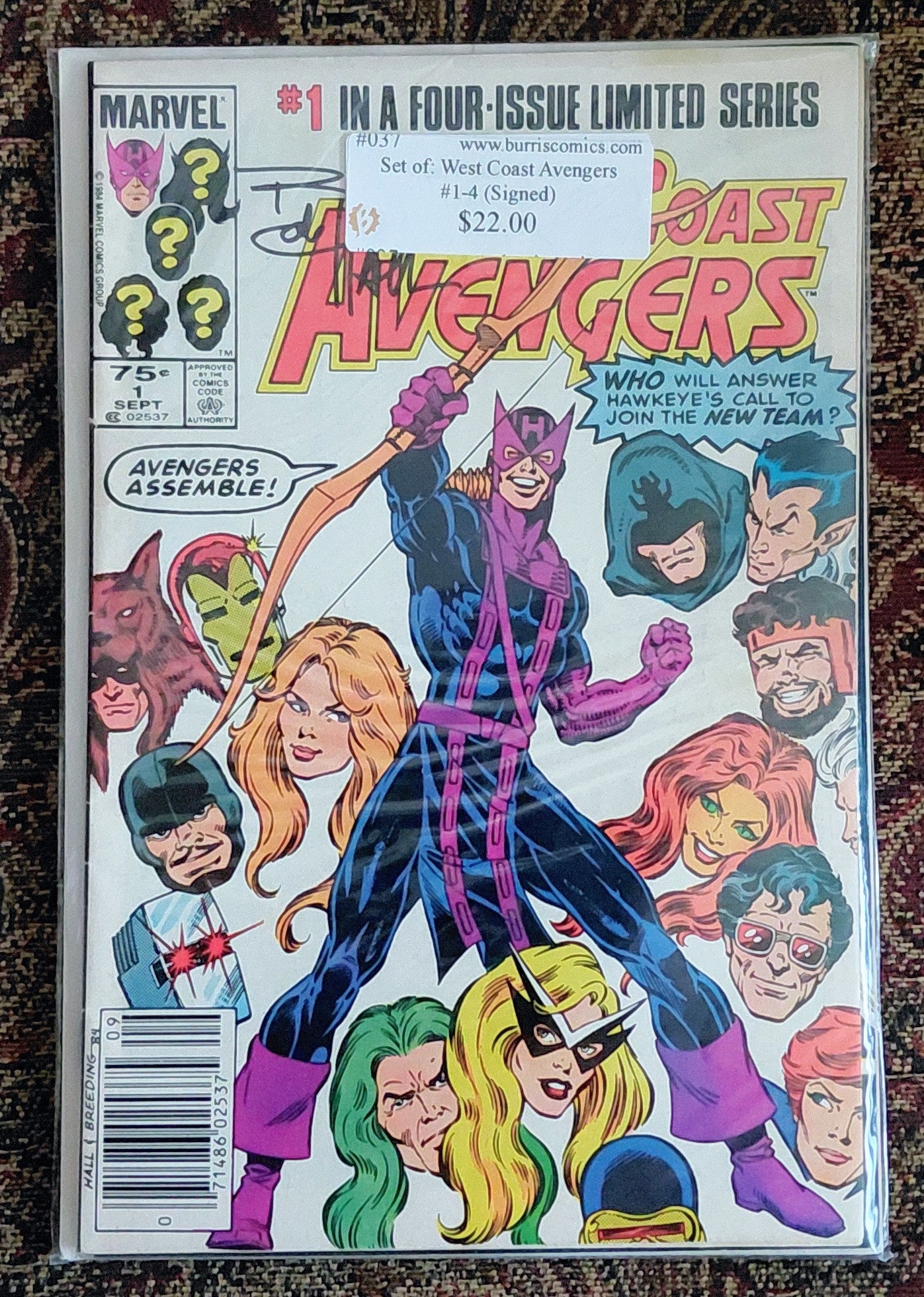 Comic Book Set: West Coast Avengers #1-4, Marvel Comics (Signed)