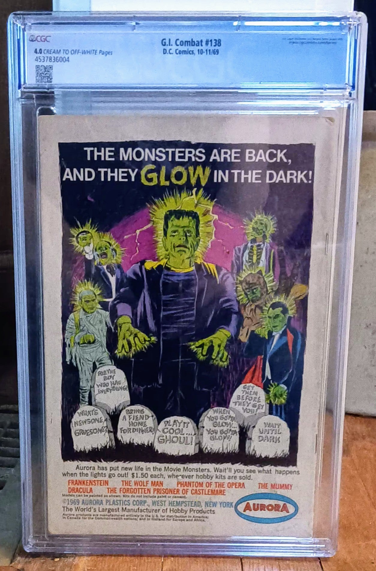 G.I. Combat #138, DC Comics (November 1969, CGC 4.0)