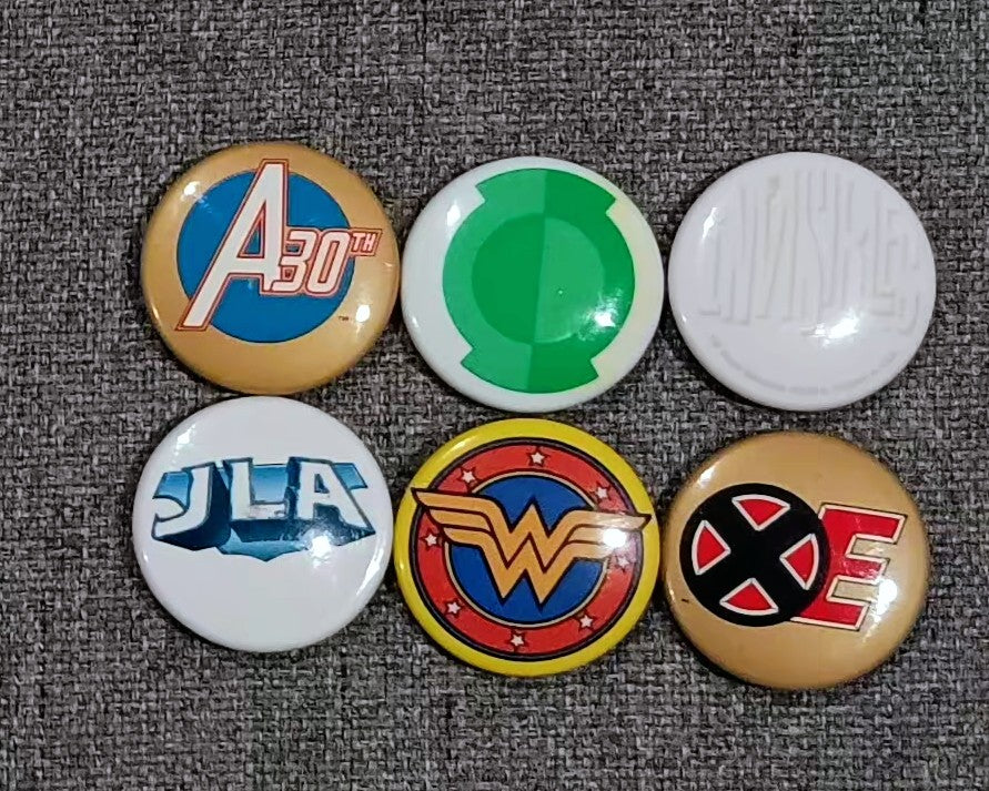 Comic Book Mini Button Set