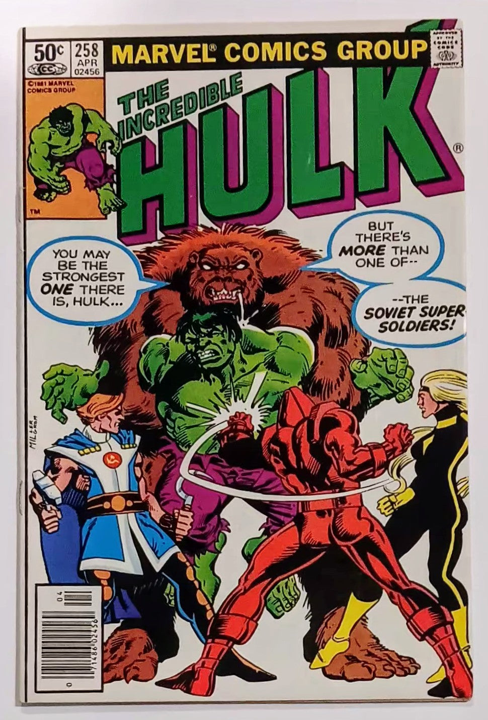 Marvel Comics: Incredible Hulk #258