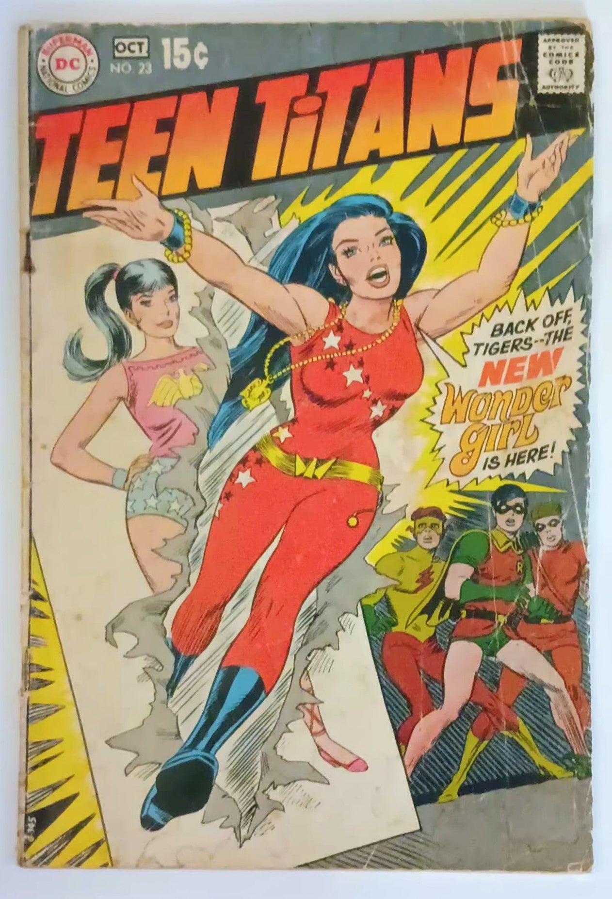 Teen Titans #23 (DC Comics, October 1969, Fair)