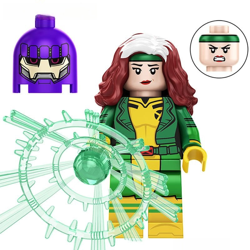 Marvel Lego Custom Minifigure - Rogue From X-Men '97 S2