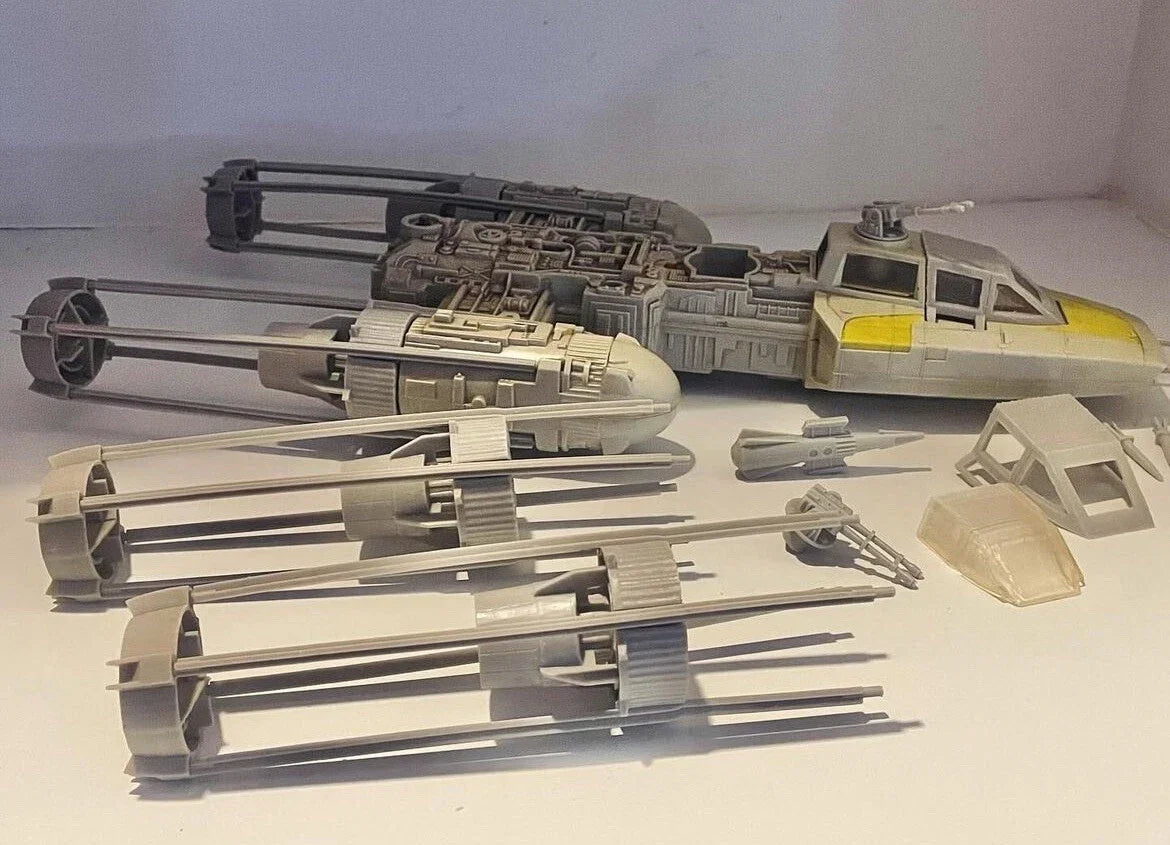Star Wars Y Wing Engine 8X Struts Repro Part 1983 Vintage Kenner