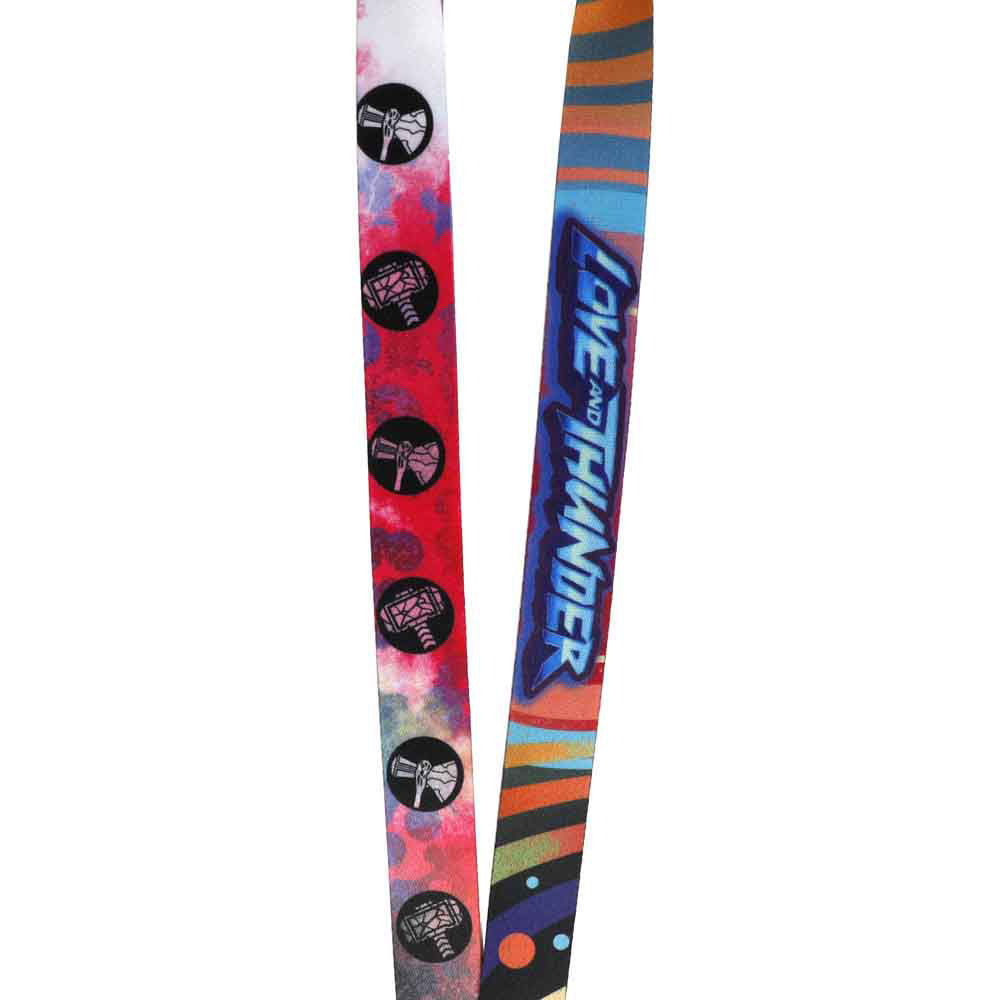 Marvel Thor: Love and Thunder Symbols Neon Print Breakaway Lanyard