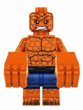 Marvel Lego Custom Minifigure - Fantastic Four Ben Grimm Thing 2