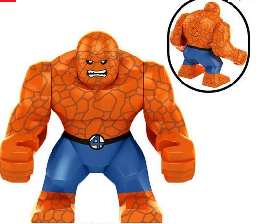 Marvel Lego Custom Minifigure - Thing (Big Figure)