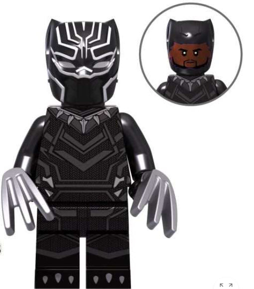 Marvel Lego Custom Minifigure - Black Panther 3