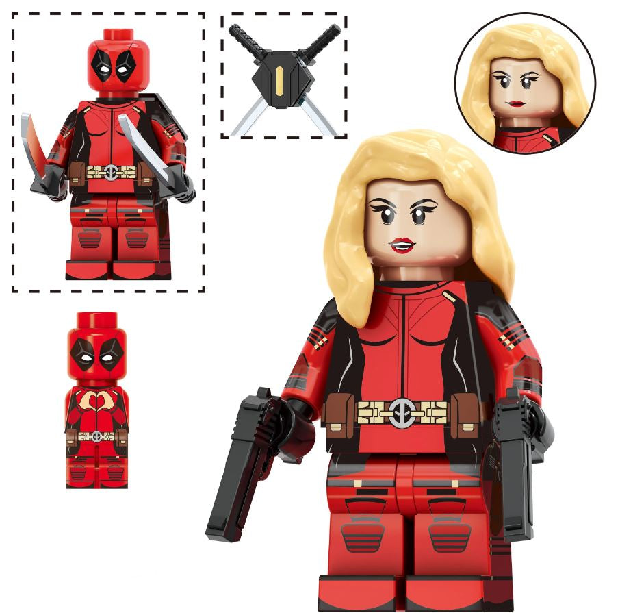 Marvel Lego Custom Minifigure - Lady Deadpool