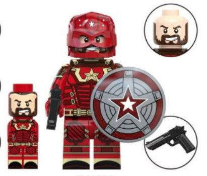 Marvel Lego Custom Minifigure - Red Guardian