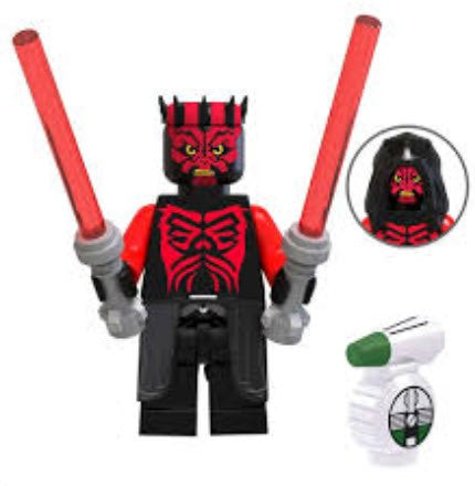 Star Wars Lego Custom Minifigure - Darth Maul