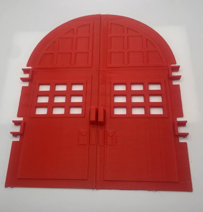Real Ghostbusters Firehouse Door Set Repro Part 1987 Vintage Kenner