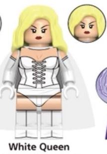 Marvel Lego Custom Minifigure - White Queen
