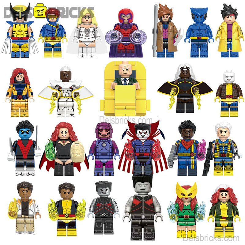 Marvel Lego Custom Minifigure Set - X-Men Super Set
