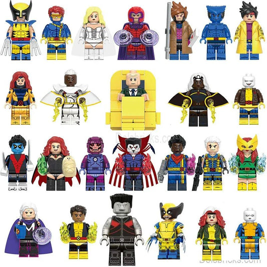 Marvel Lego Custom Minifigure Set - X-Men Super Set