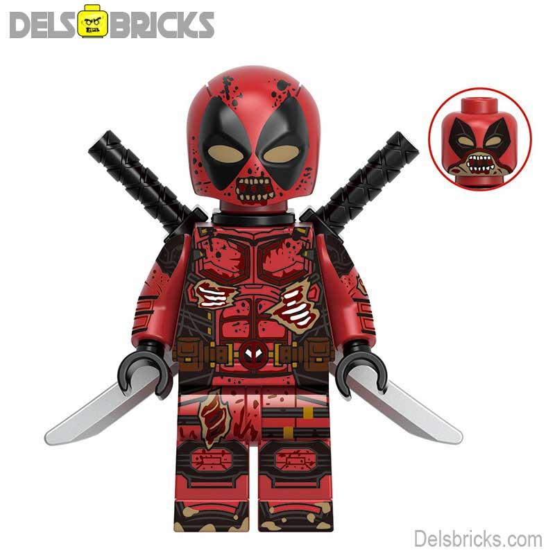 Marvel Lego Custom Minifigure - Zombie Deadpool