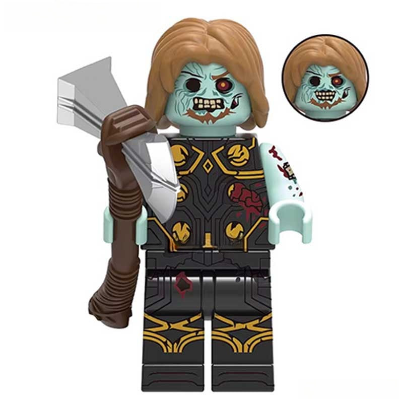 Marvel Lego Custom Minifigure - Zombie Thor from Marvel Zombies 4
