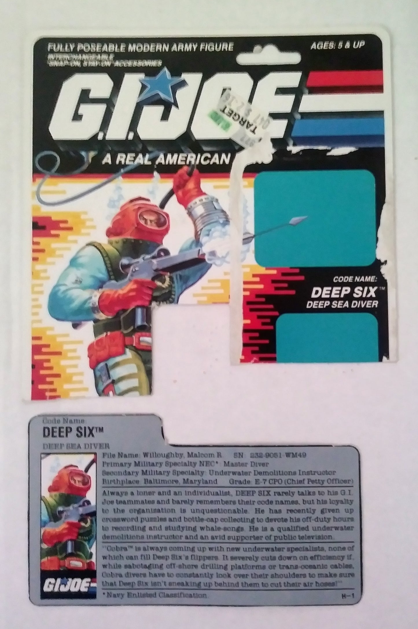 G.I. Joe action figure - Deep Six (Deep Sea Diver)