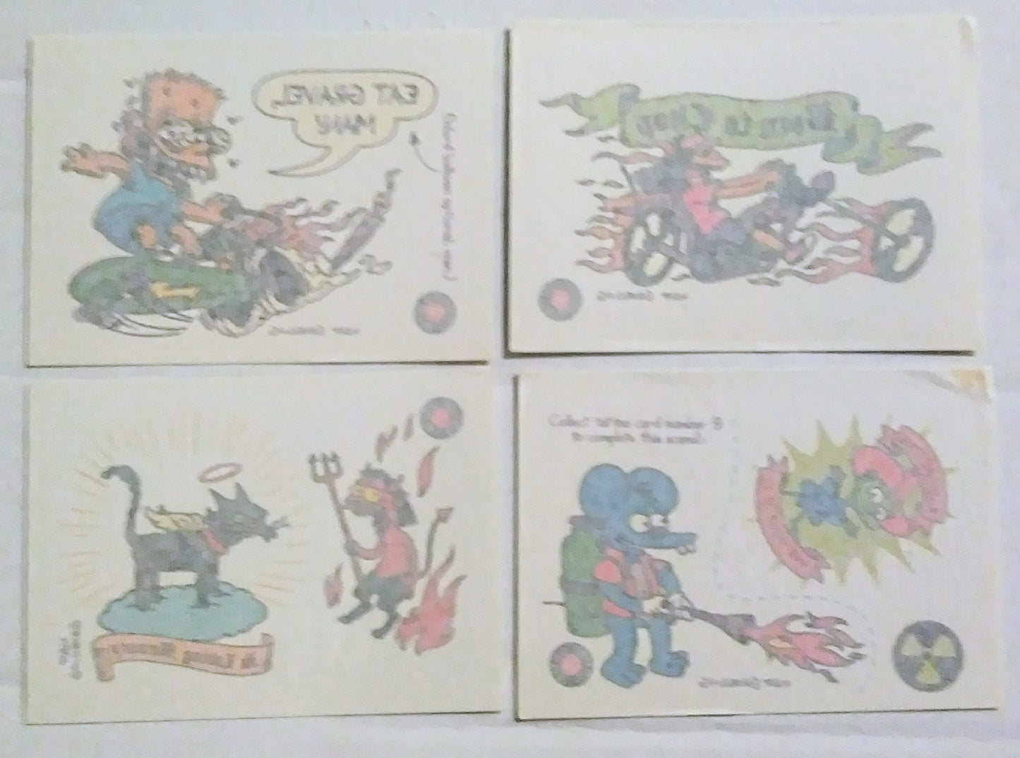 Simpsons Trading Card Set - Tattoos