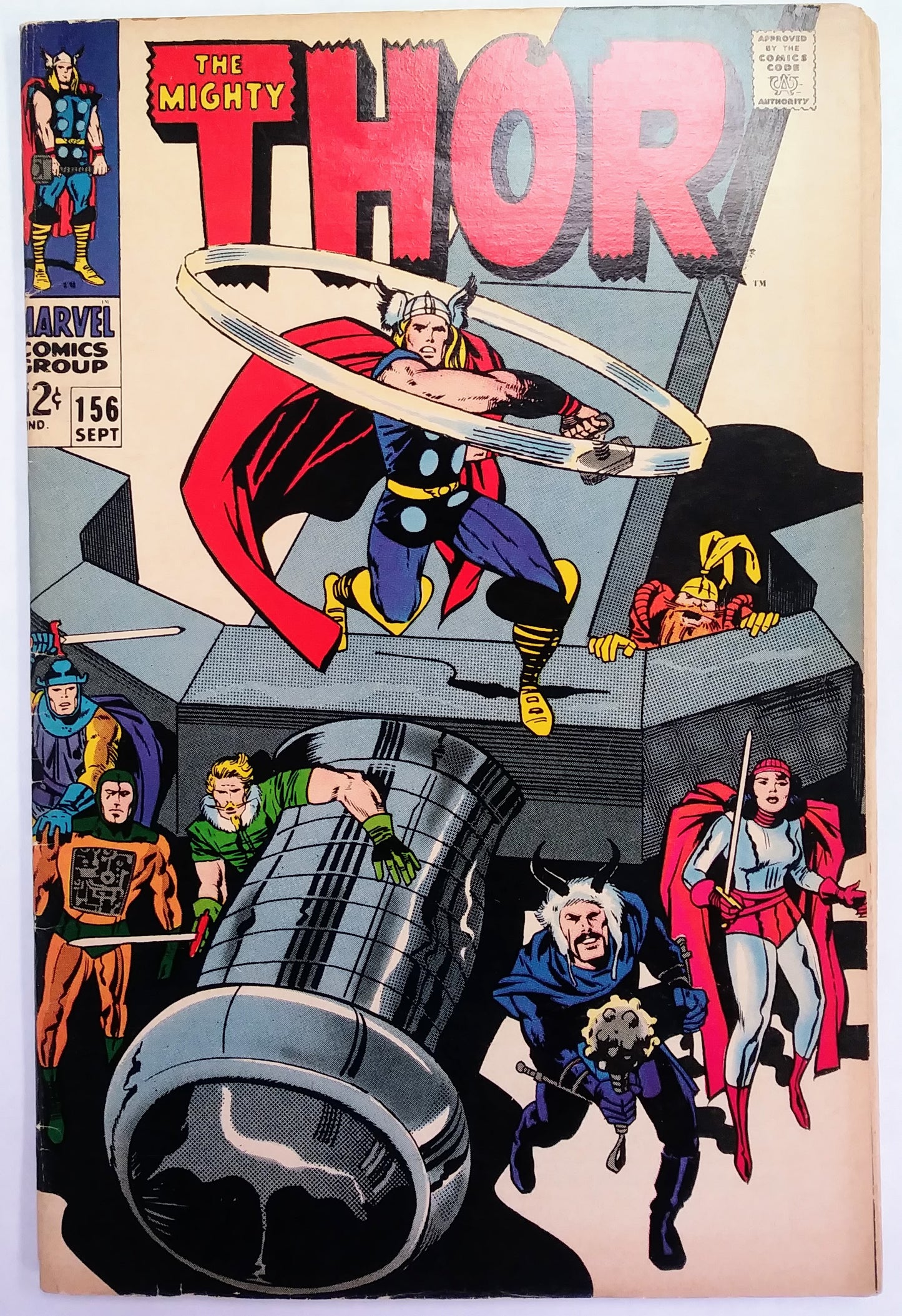 The Mighty Thor #156, Marvel Comics (September 1968, Good)