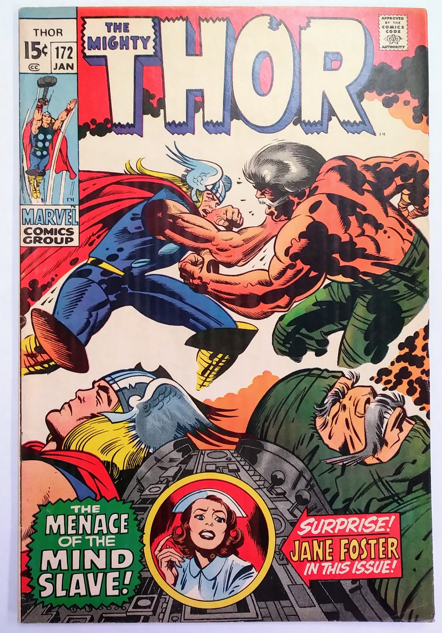 The Mighty Thor #172, Marvel Comics (January 1970, Good)