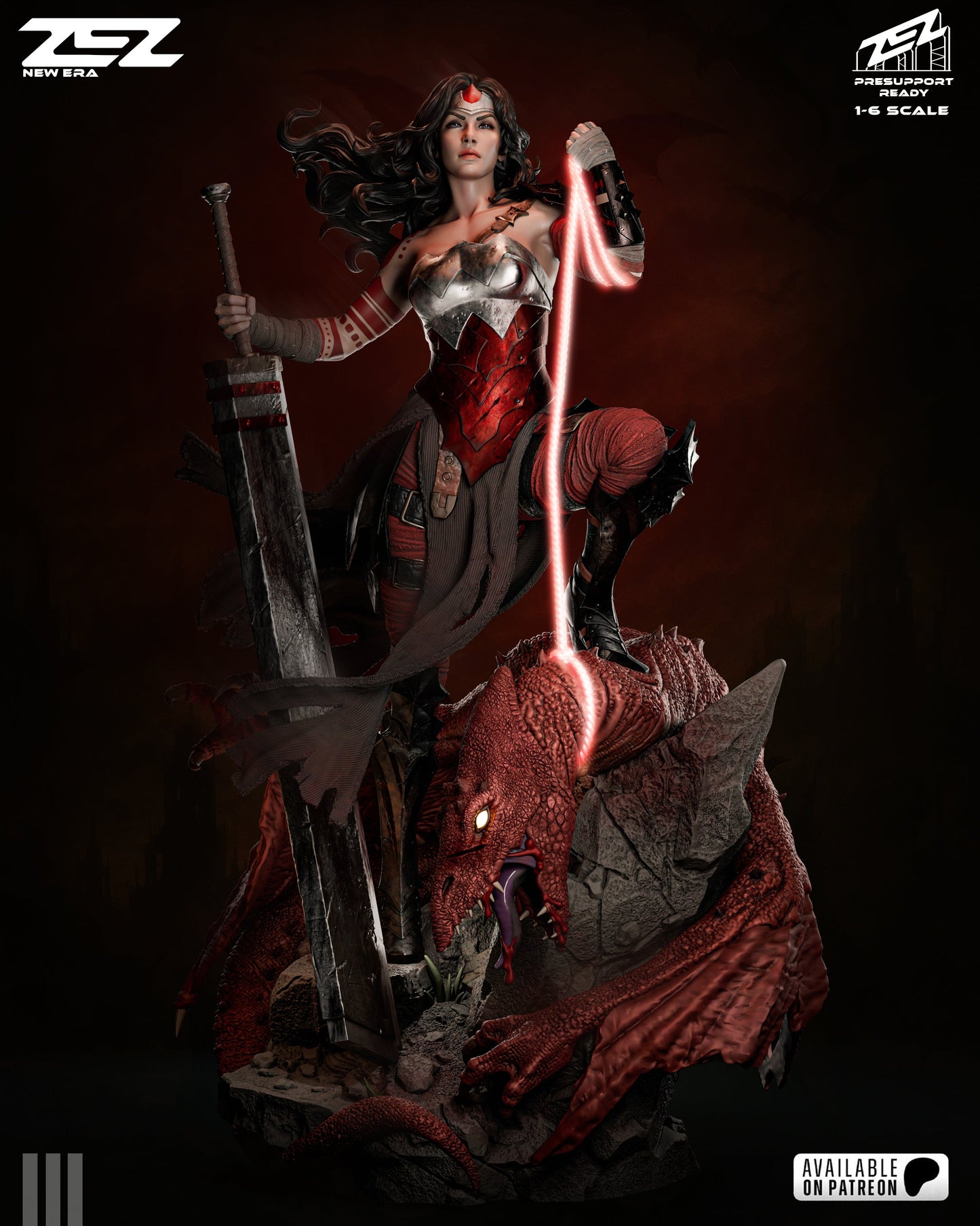 DC Comics Statue - Absolute Wonder Woman (1:6 Scale & Bust)