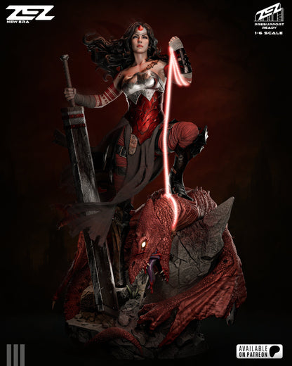 DC Comics Statue - Absolute Wonder Woman (1:6 Scale & Bust)