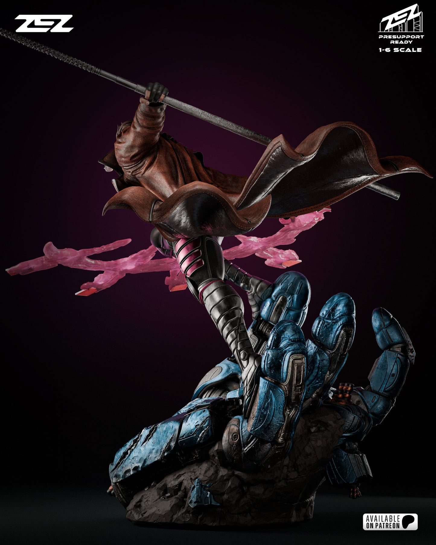 Marvel Comics Statue - Gambit (1:6 Scale & Bust)