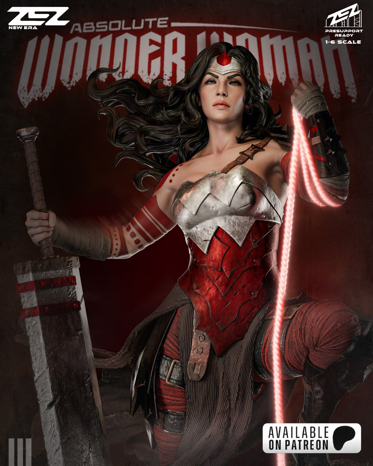 DC Comics Statue - Absolute Wonder Woman (1:6 Scale & Bust)