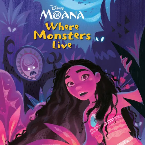 Disney Paperback Book - Where Monsters Live (Moana)