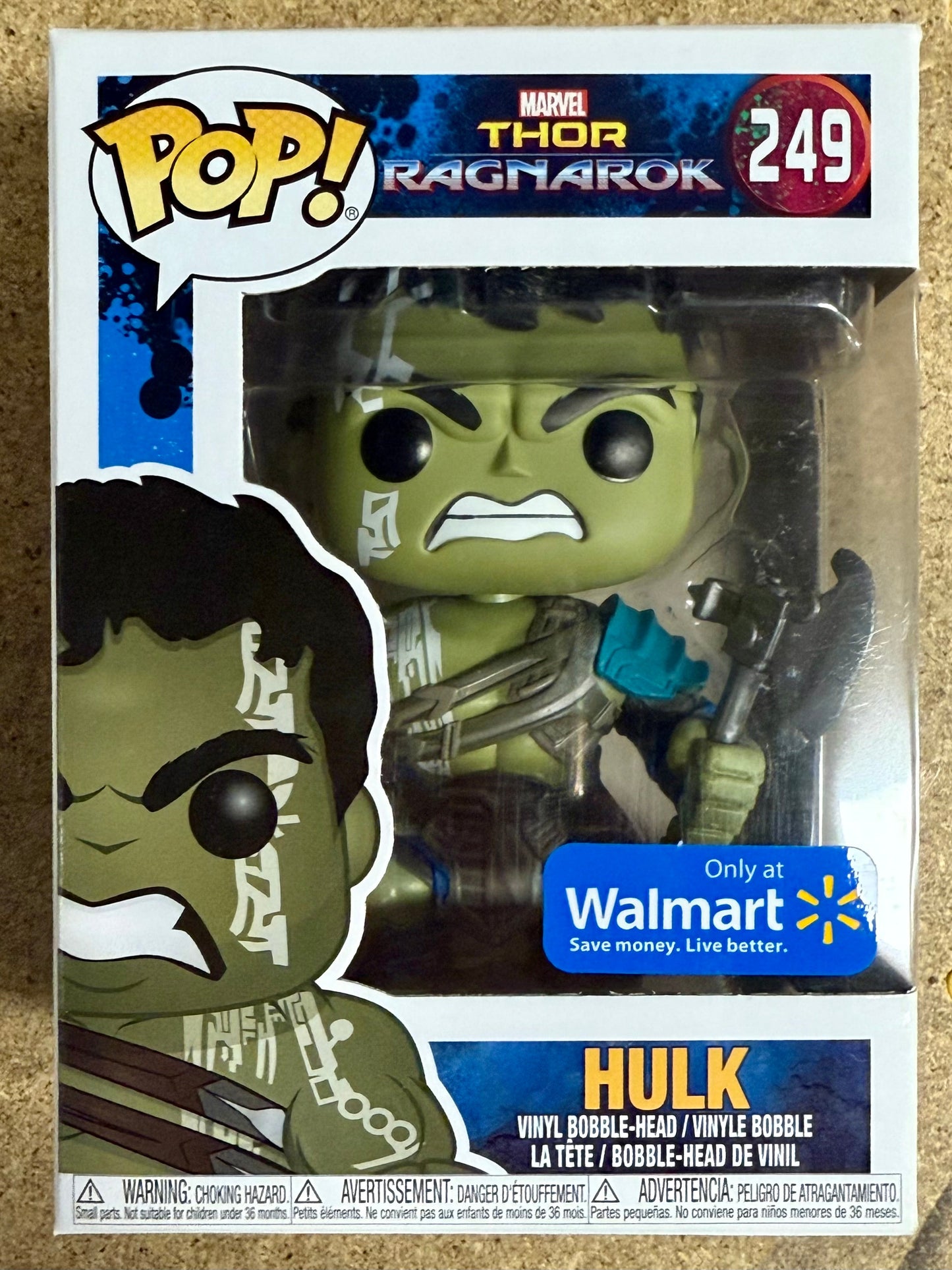 Marvel Funko Pop! - Hulk (Gladiator) #249 Thor Ragnarok 2017 Vaulted Exclusive