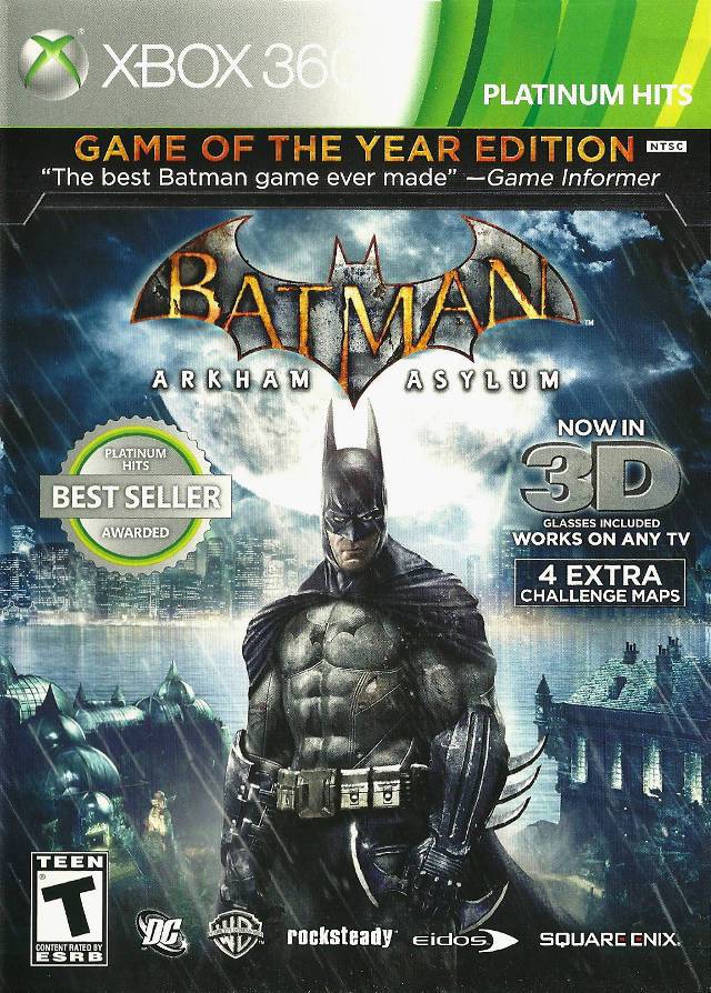 Batman Video Game - Arkham Asylum Game Of The Year Edition (Platinum Hits) (Xbox 360)