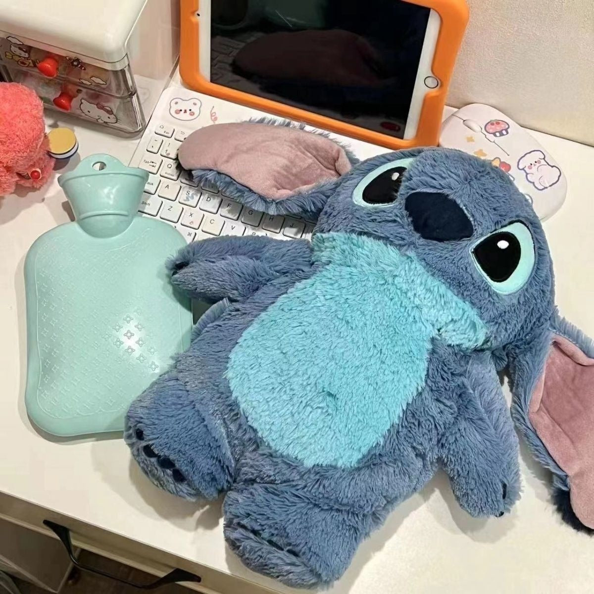 Disney Stitch plush hand warmer with hot water bottle - Select Figures