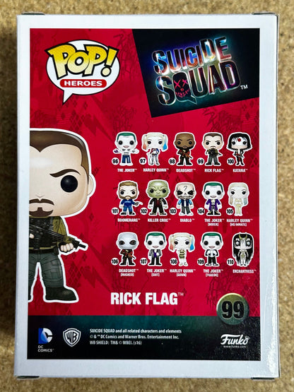 DC Funko Pop! - Rick Flag #99 Suicide Squad 2016 Vaulted
