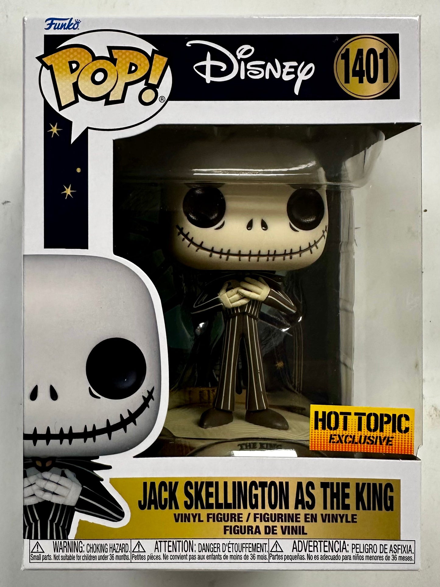 Disney Funko Pop! - Jack Skellington As The King #1401 Nightmare Christmas 2023