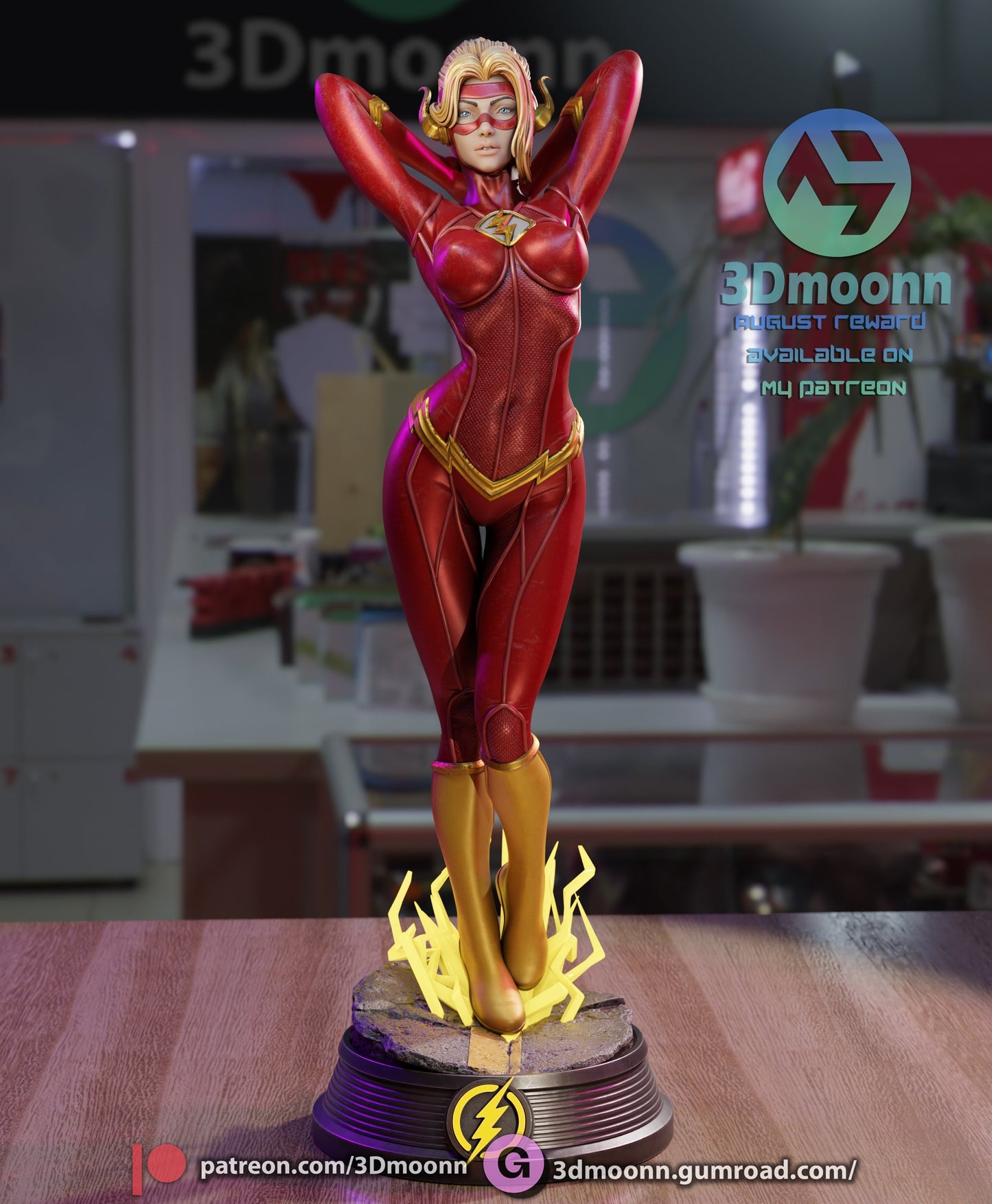 DC Comics Statue - Lady Flash (1:6 Scale, NSFW)