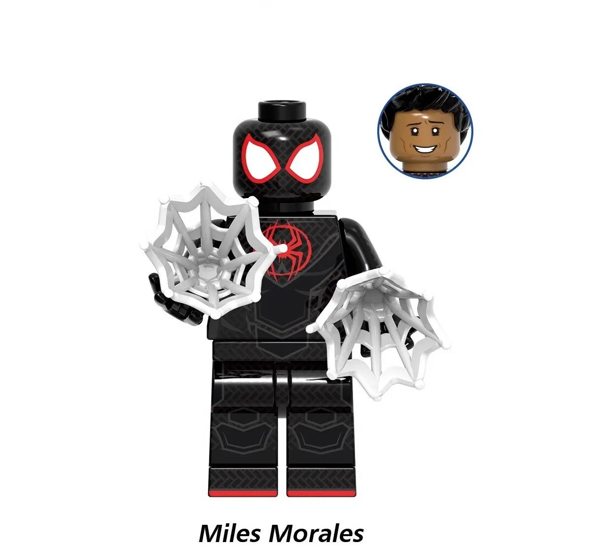 Marvel Lego Custom Minifigure - Spider-Man Miles Morales 1