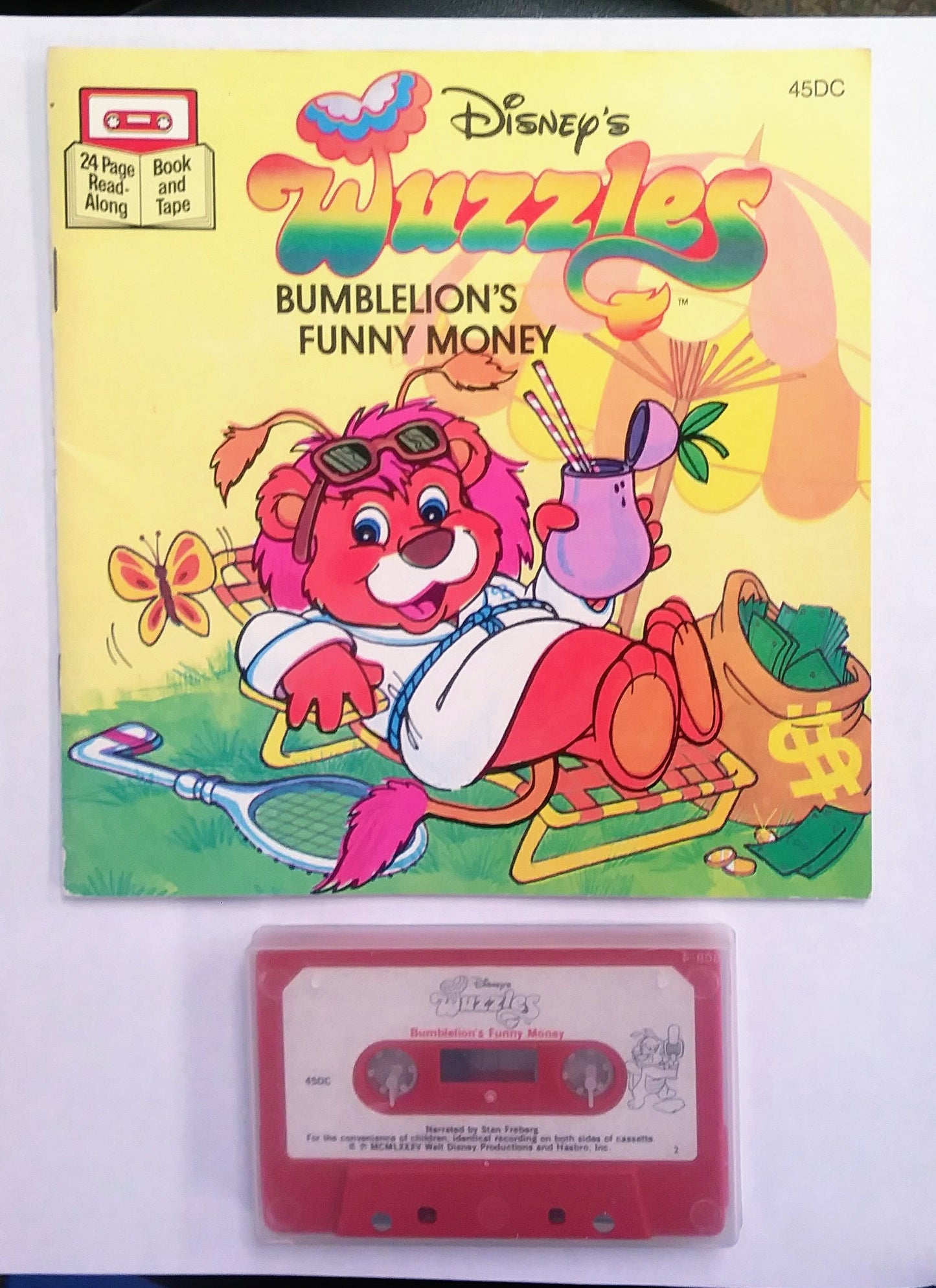 Wuzzles Book and Tape - Bumbelion's Funny Money