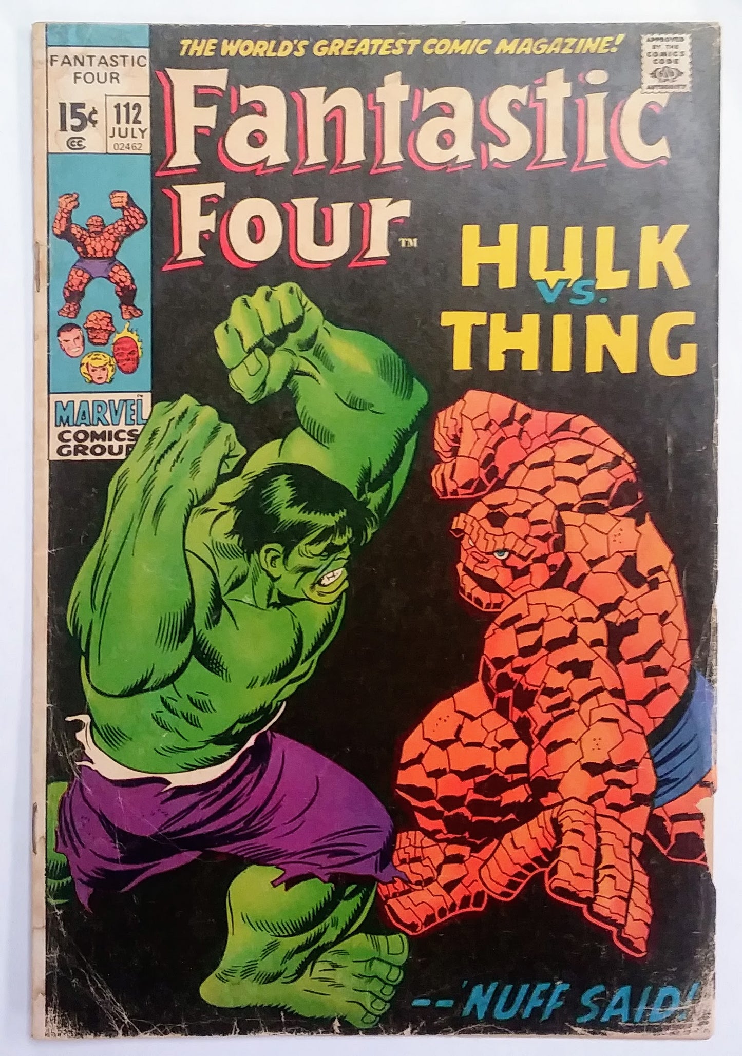 Fantastic Four #112, Marvel Comics (July 1971, Fair)