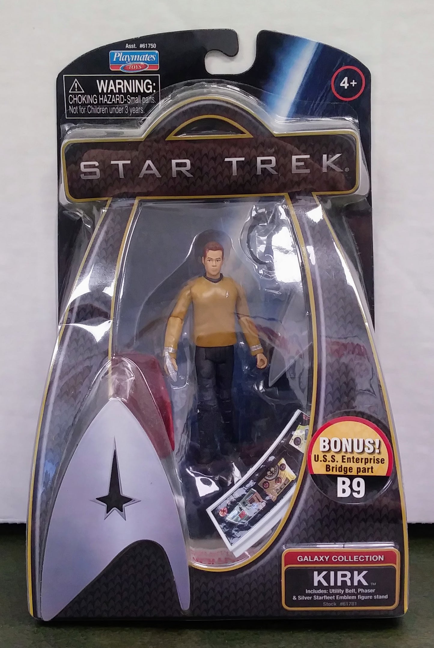 Star Trek carded action figure - Kirk (Galaxy Collection)