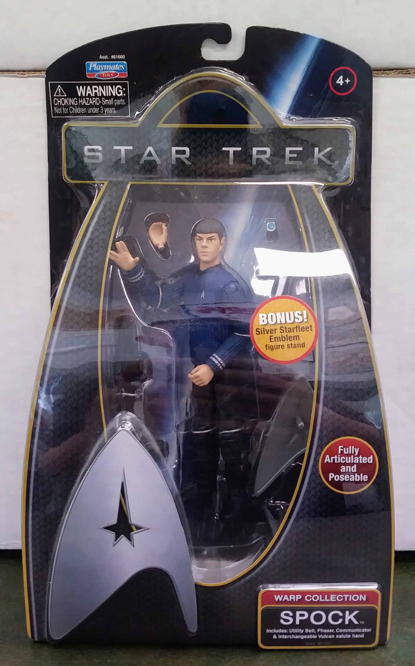 Star Trek carded action figure - Spock (Warp Collection)