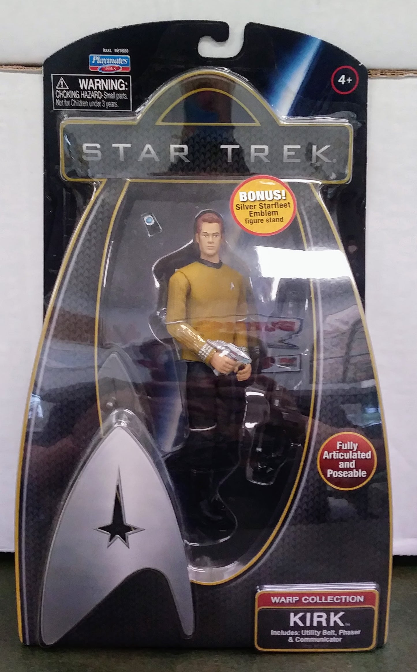 Star Trek carded action figure - Kirk (Warp Collection)