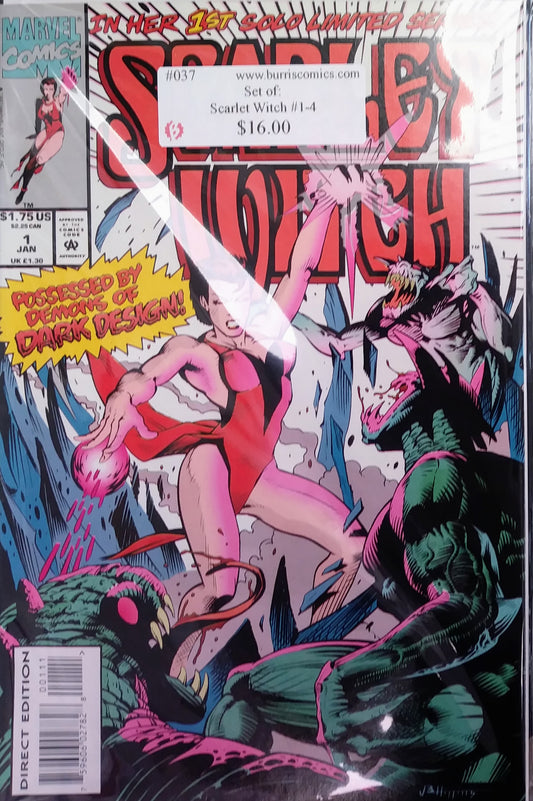 Comic Book Set: Scarlet Witch #1-4, Marvel Comics