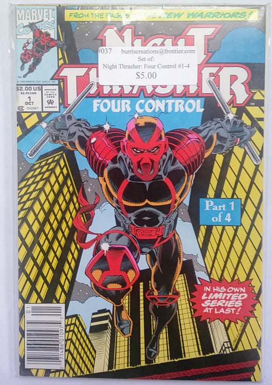 Comic Book Set: Night Thrasher: Four Control #1-4, Marvel Comics
